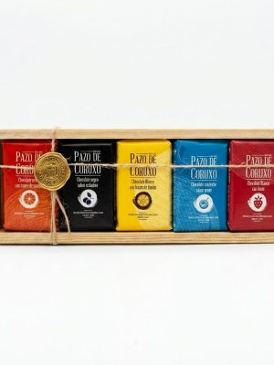 ESTUCHE CHOCOLATES SURTIDOS SABOR FRUTAS- PAZO DE CORUXO