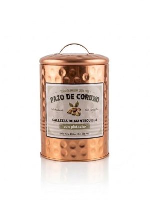 LATA COBRE GALLEGAS DE MANTEQUILLA CON PISTACHO-PAZO DE CORUXO
