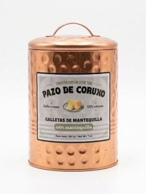 LATA COBRE GALLETAS DE MANTEQUILLA-PAZO DE CORUXO
