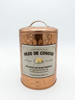 LATA COBRE GALLETAS DE MANTEQUILLA-PAZO DE CORUXO