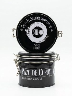 LATA ONZAS DE CHOCOLATE NEGRO CON SAL-PAZO DE CORUXO