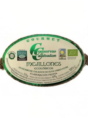 MEJILLONES ECOLÓGICOS EN ESCABECHE 12/16 CONSERVAS DE CAMBADOS