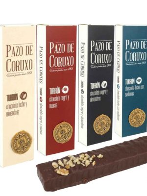 TURRÓN DE CHOCOLATE NEGRO Y ALMENDRAS-PAZO DE CORUXO