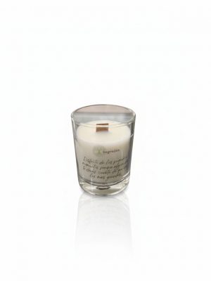 VELA ARTESANAL CON CERA DE SOJA 100% NATURAL-"SEGREDOS"