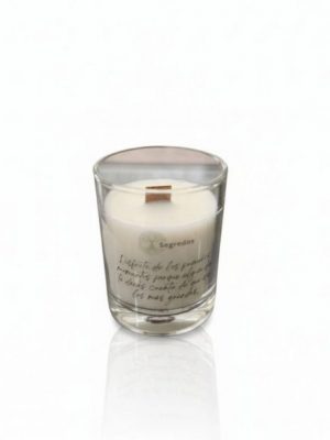 VELA ARTESANAL CON CERA DE SOJA 100% NATURAL-SEGREDOS