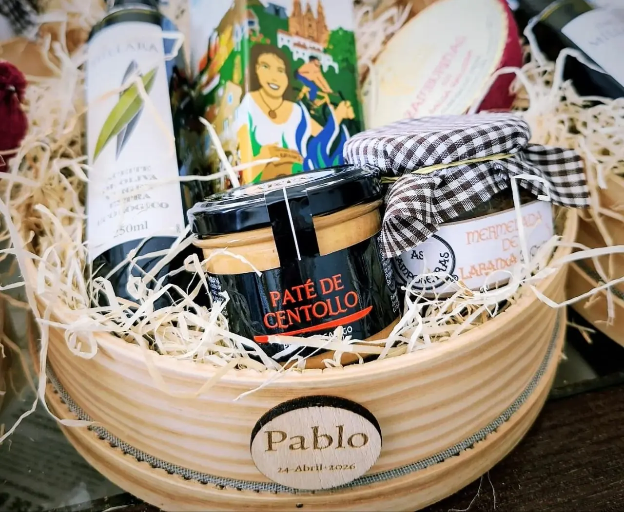 cestas evento personalizadas vino aceite conservas gallegas